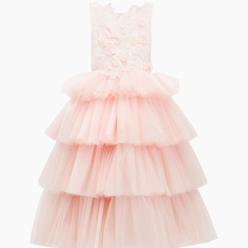 Elegant Pink Kids Formal Dress